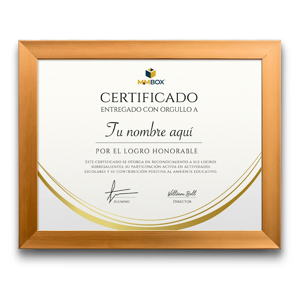 RECO-ALU07 – Marcos para diploma M&M Box